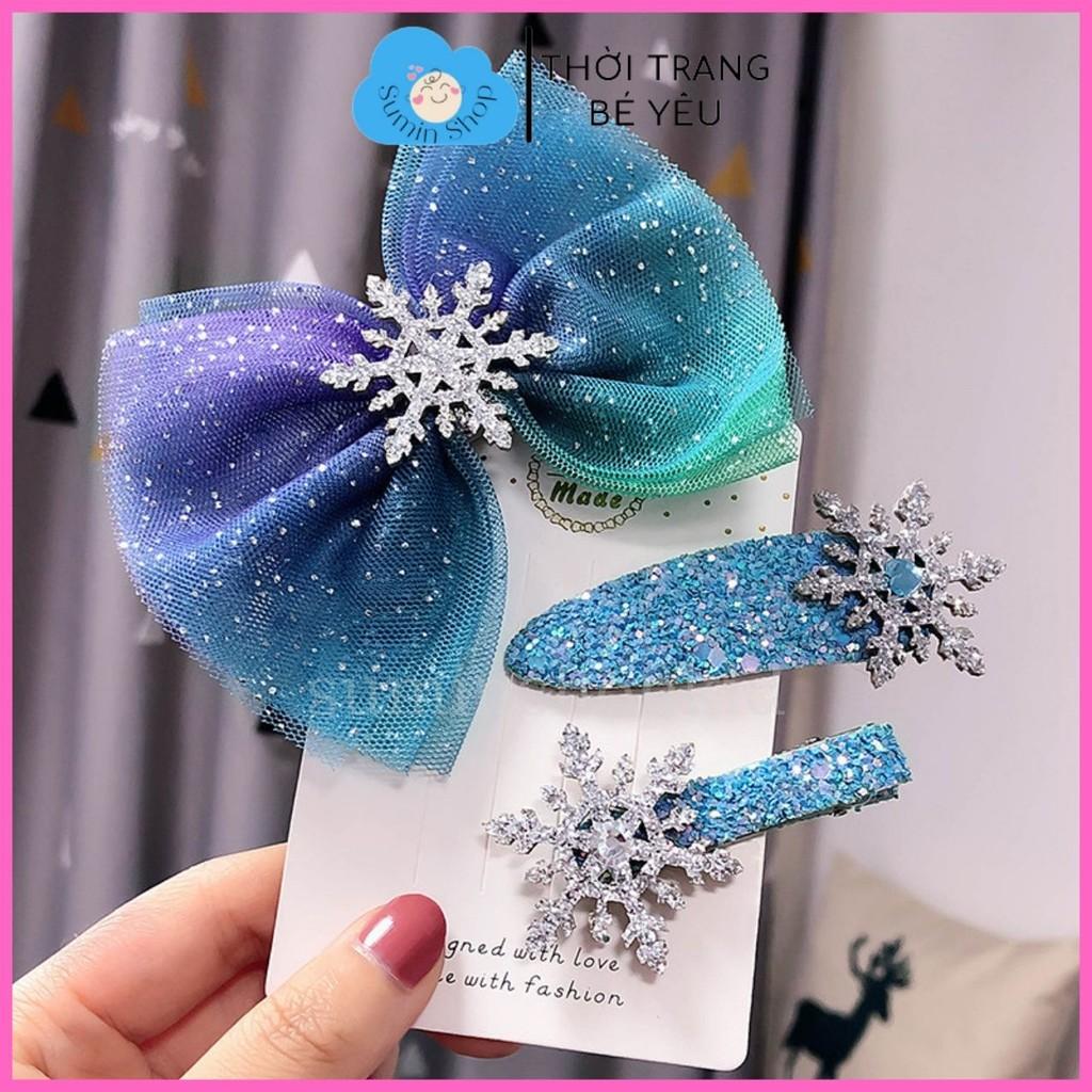 Kẹp tóc bé gái kiểu dáng elsa là món không thể thiếu trong phụ kiện elsa