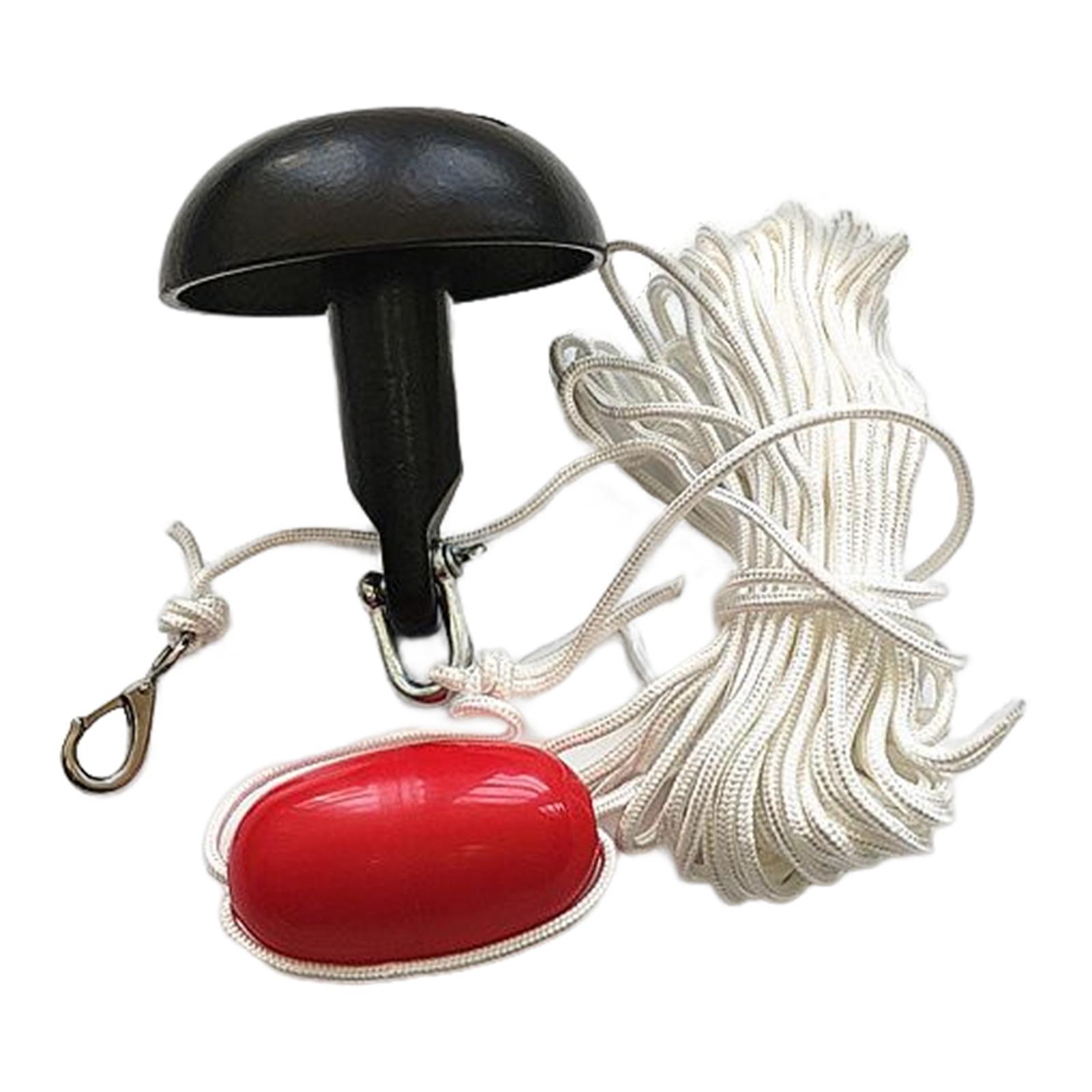Mushroom Anchor Kit 5 lbs with Marker Buoy Accessories Solid Fit for Raft