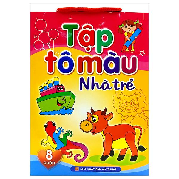 Bộ Sách Tô Màu Nhà Trẻ (Túi 8 Cuốn) (Tái Bản 2023)