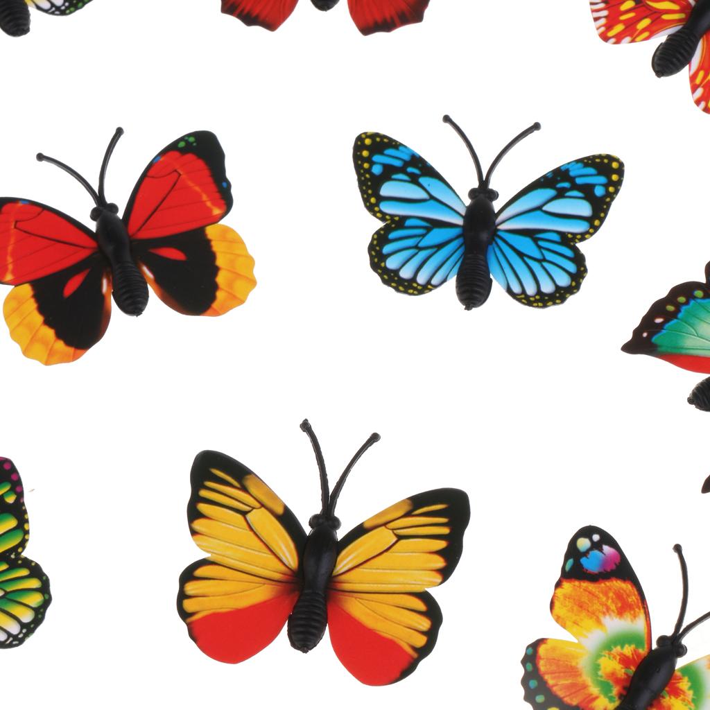 Lots of 12 Simulation Butterfly Figures Animal Model Kids Toy Gift