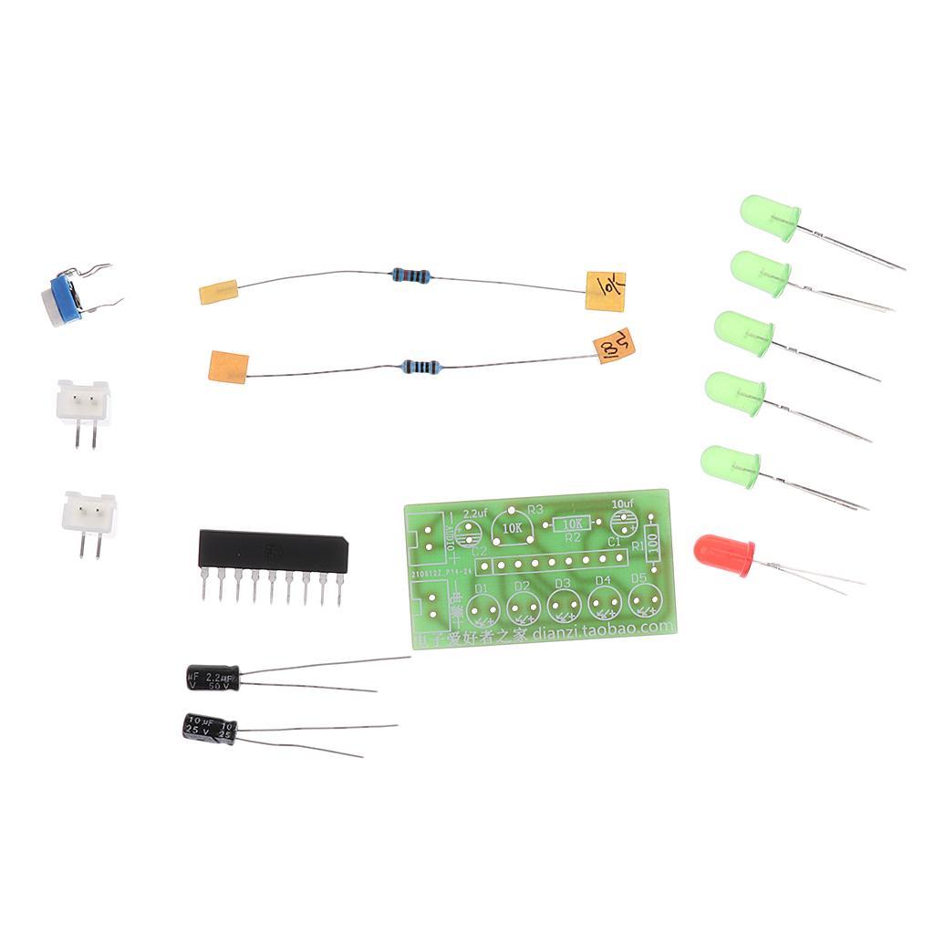 5 LED Audio Level Indicator / Audio Meter Level Indicating 3.5-12V