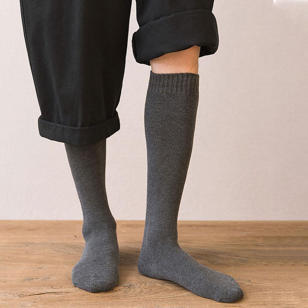 Deevoka Breathable Cotton Mens Knee High Warm Long