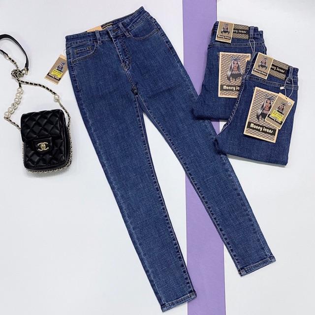 QUẦN JEANS ÔM COTTON JEANS DÀY MỀM CO GIÃN- hình thật shop chụp