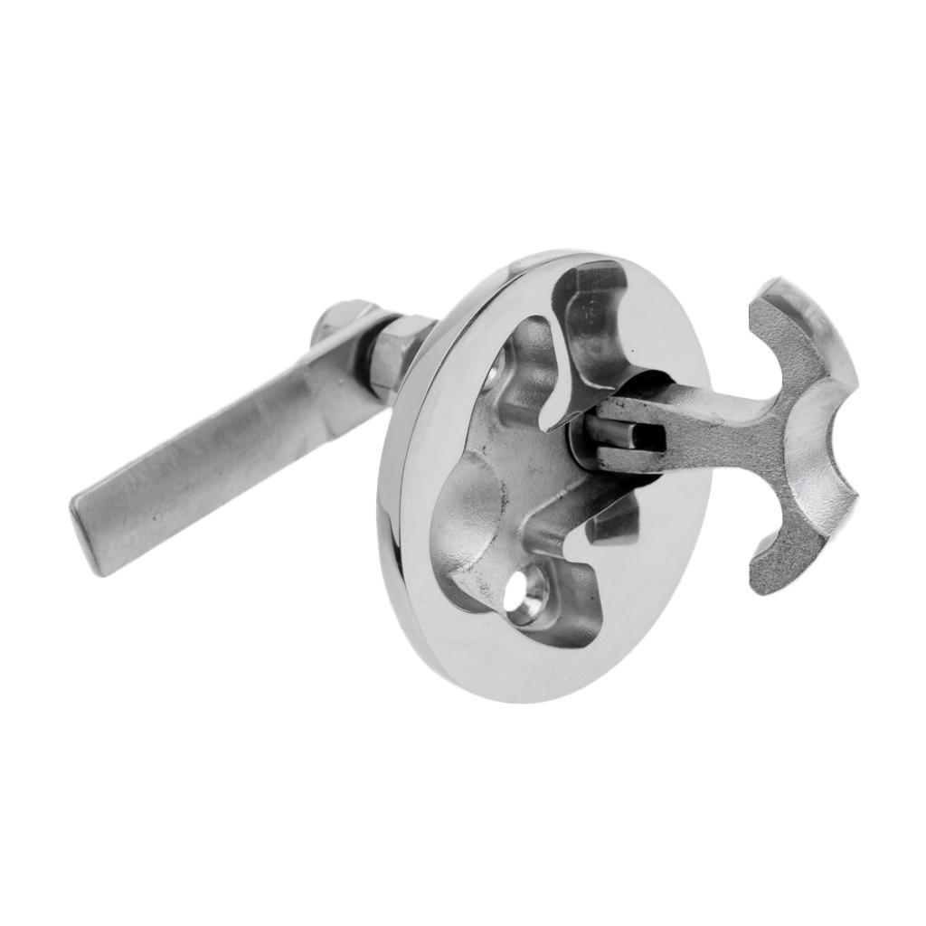 Boat  Turning Lock Latch Lift Pull  T-Handle 2" 316 Stainless Steel