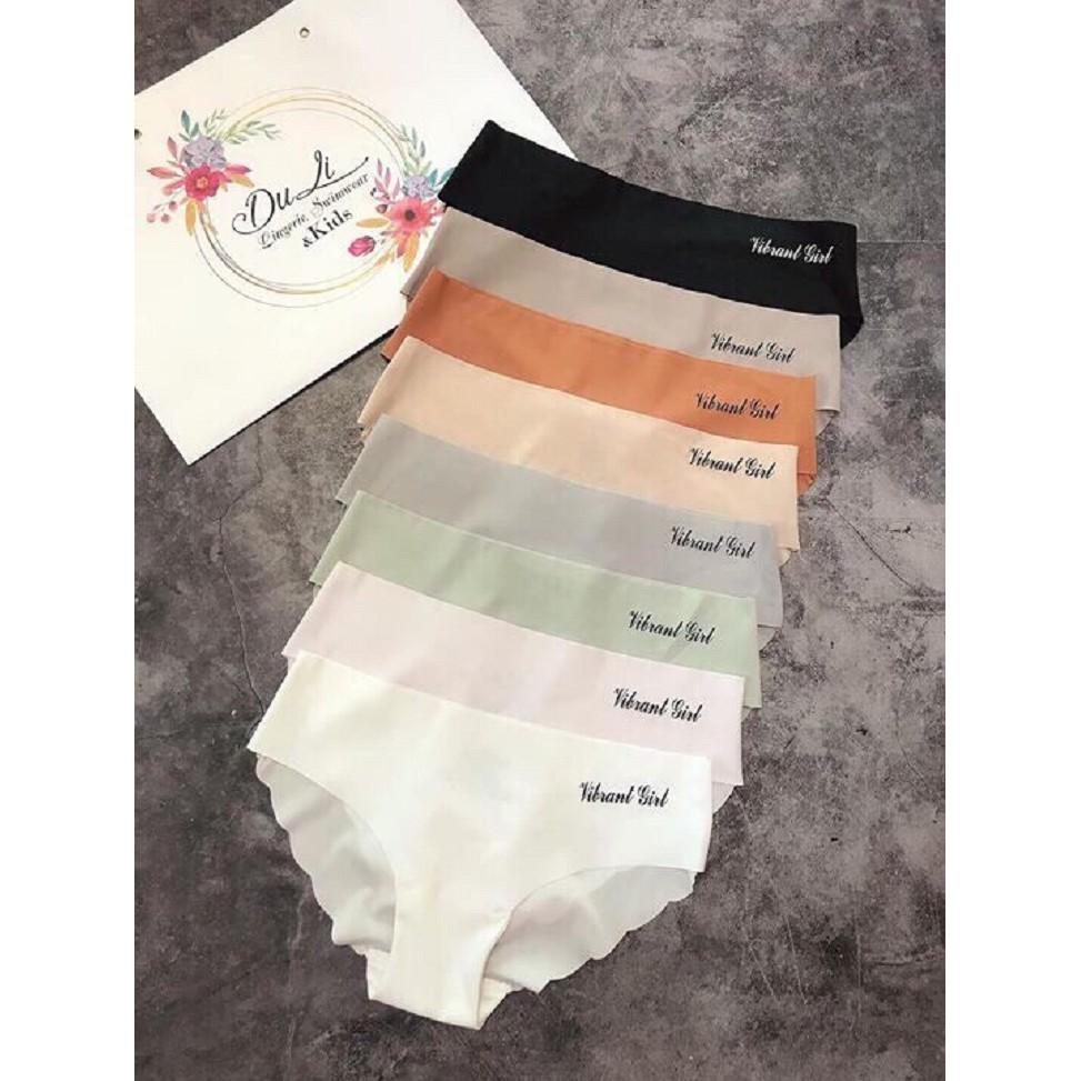 Sét 10 Quần Lót Nữ Thun Lạnh Su Đúc Kháng Khuẩn Không Viền Lượn Sóng Sexy Giá Rẻ NO1028