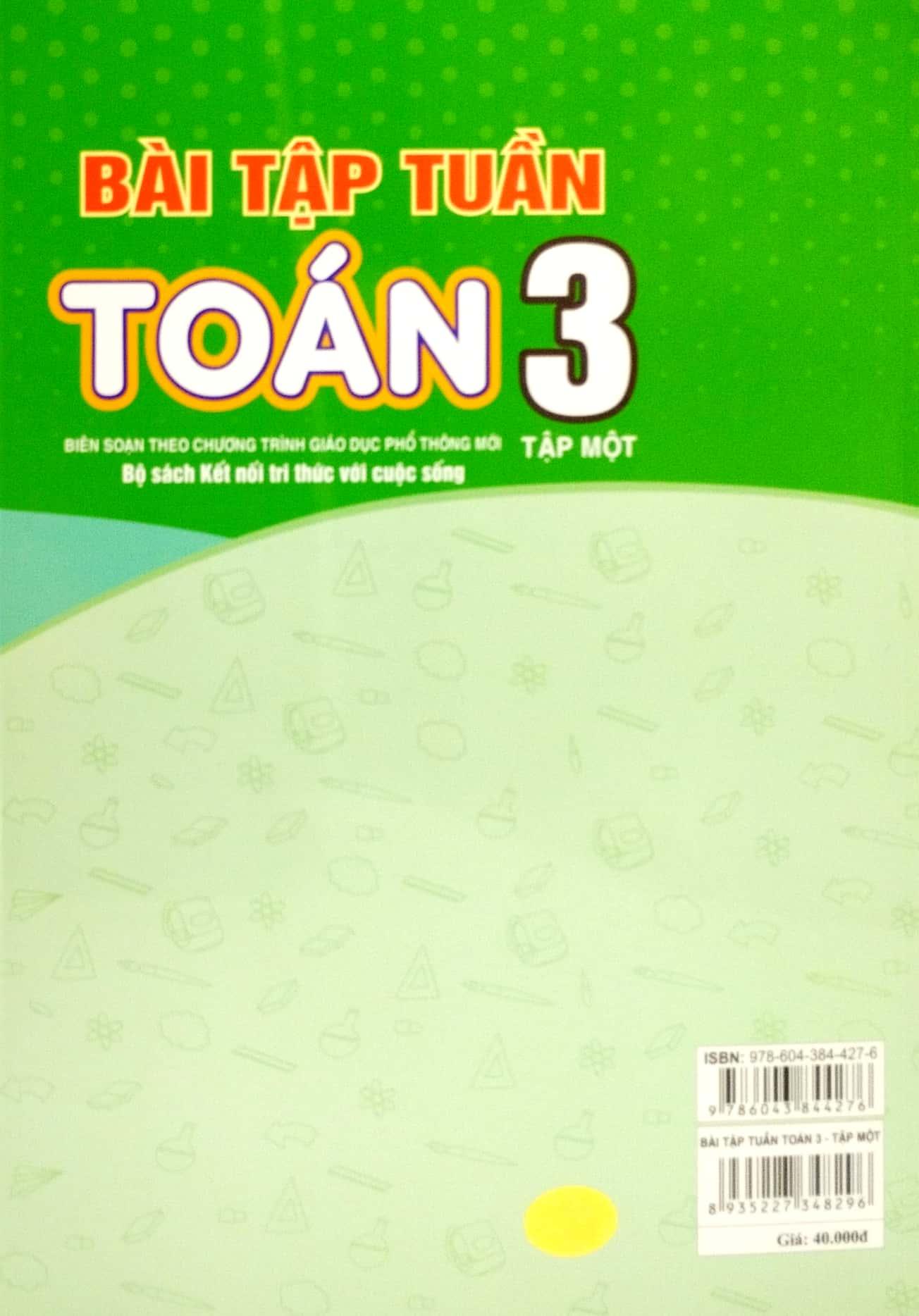 Bài Tập Tuần Toán 3 - Tập 1 (Bộ Sách Kết Nối Tri Thức Với Cuộc Sống)