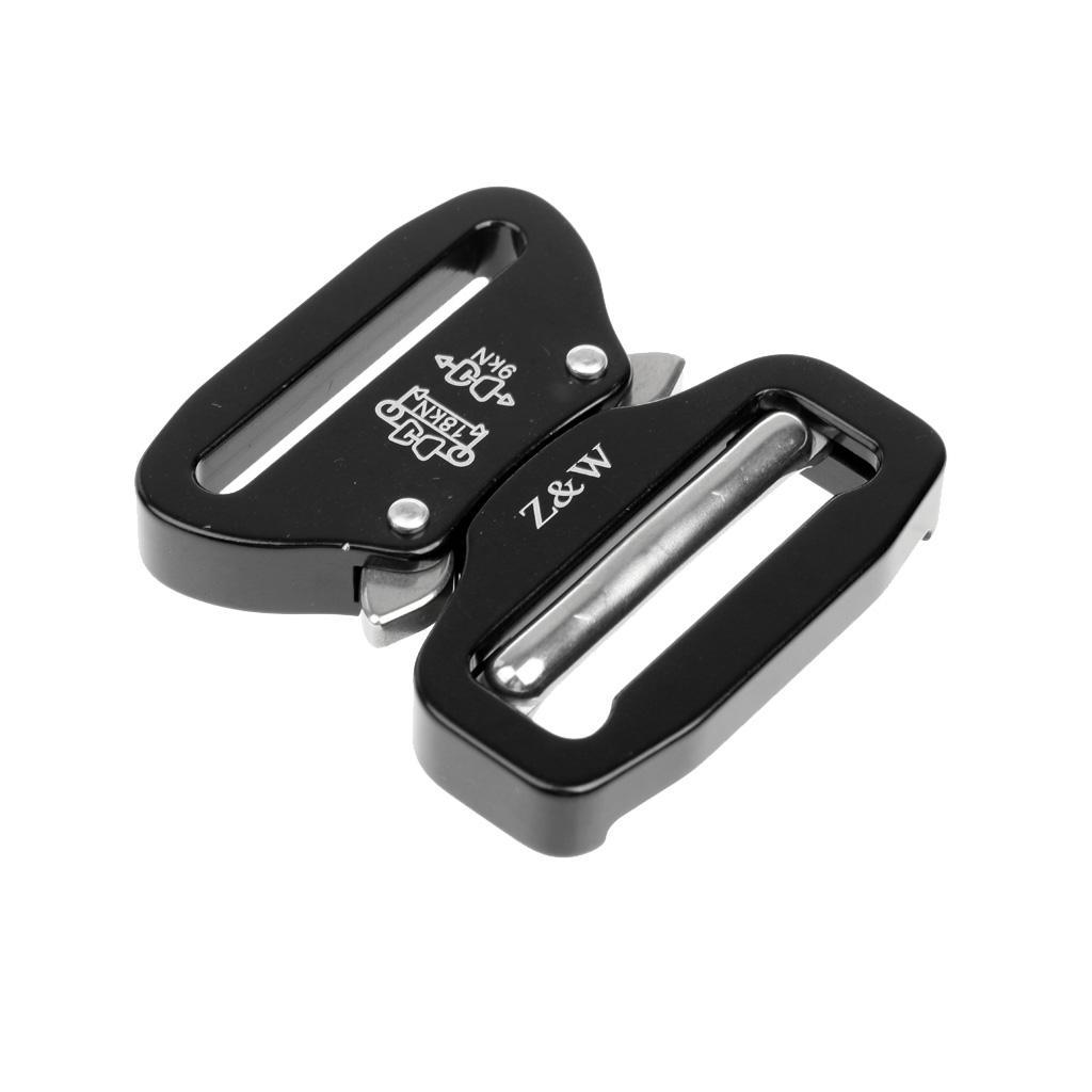 Outdoor Hunting Quick Release Belt Buckle for 1.75'' Belt Webbing Black