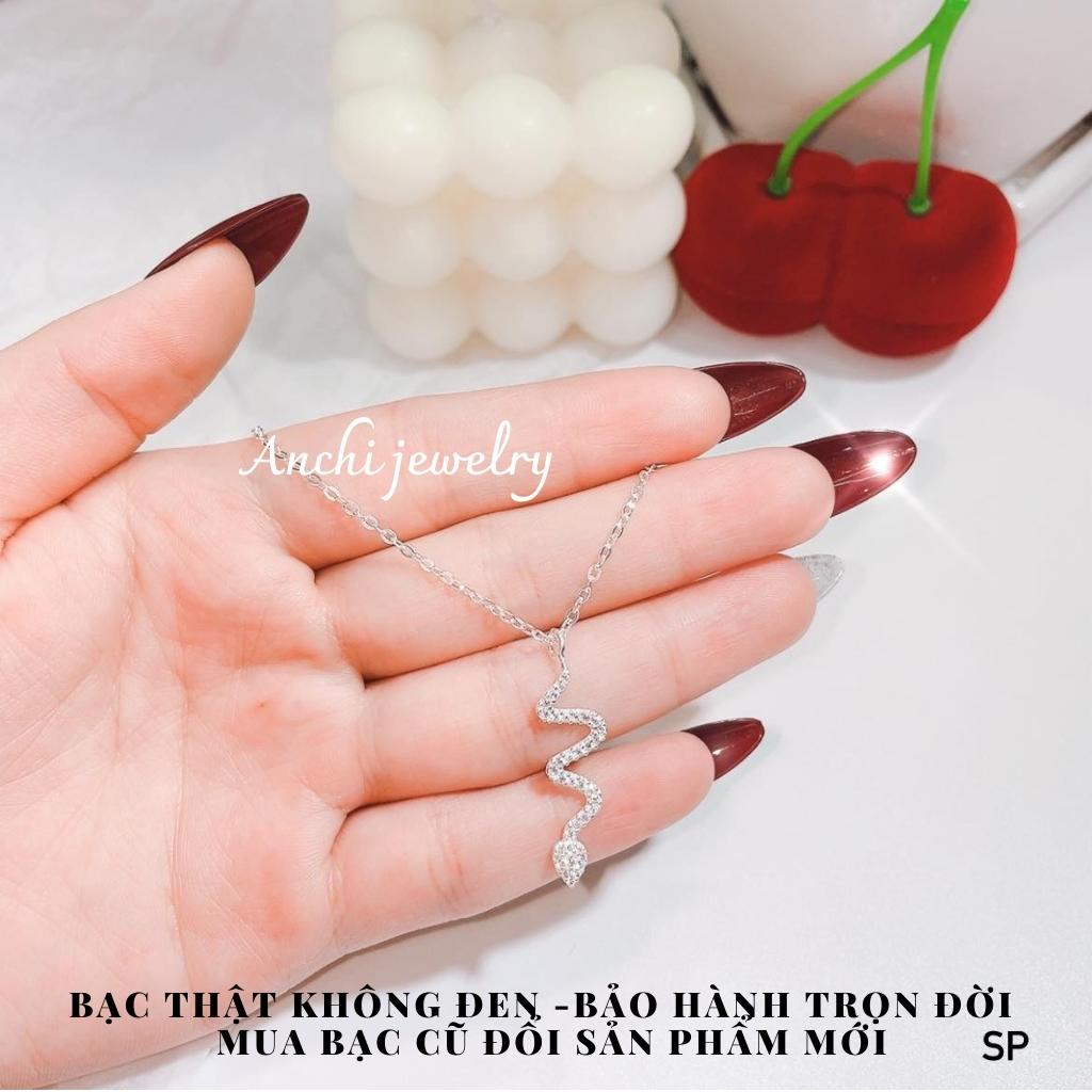 Dây chuyền bạc mặt ngôi sao,Dây chuyền nữ  trẻ trung thanh lịch,Anchijewelry