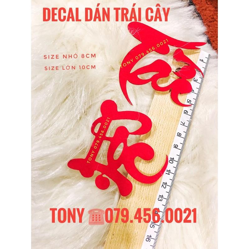 Thế giới Decal dán trái cây - Giấy dán dưa - Ảnh thật