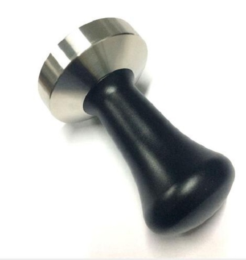 Tamper nén cà phê - Đáy phẳng - Kích Thước 58 mm - cán màu đen