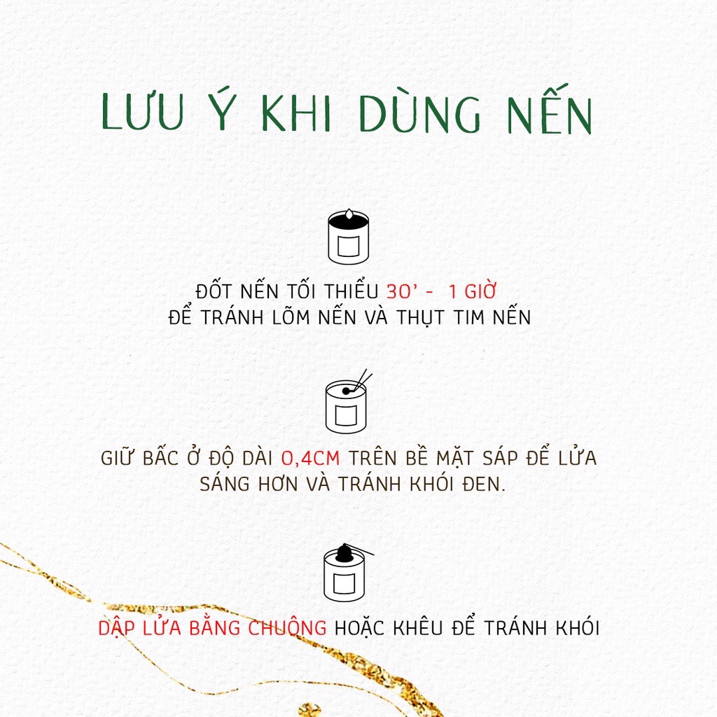 Nến thơm tinh dầu Aurae size lớn 230g - 6 mùi hương sang trọng dùng trang trí nhà cửa/quà tặng