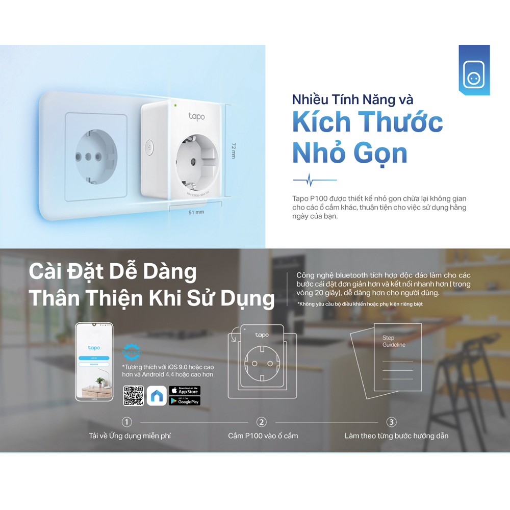 Ổ Cắm Thông Minh TP-Link Tapo P110M Nhỏ Gọn An Toàn