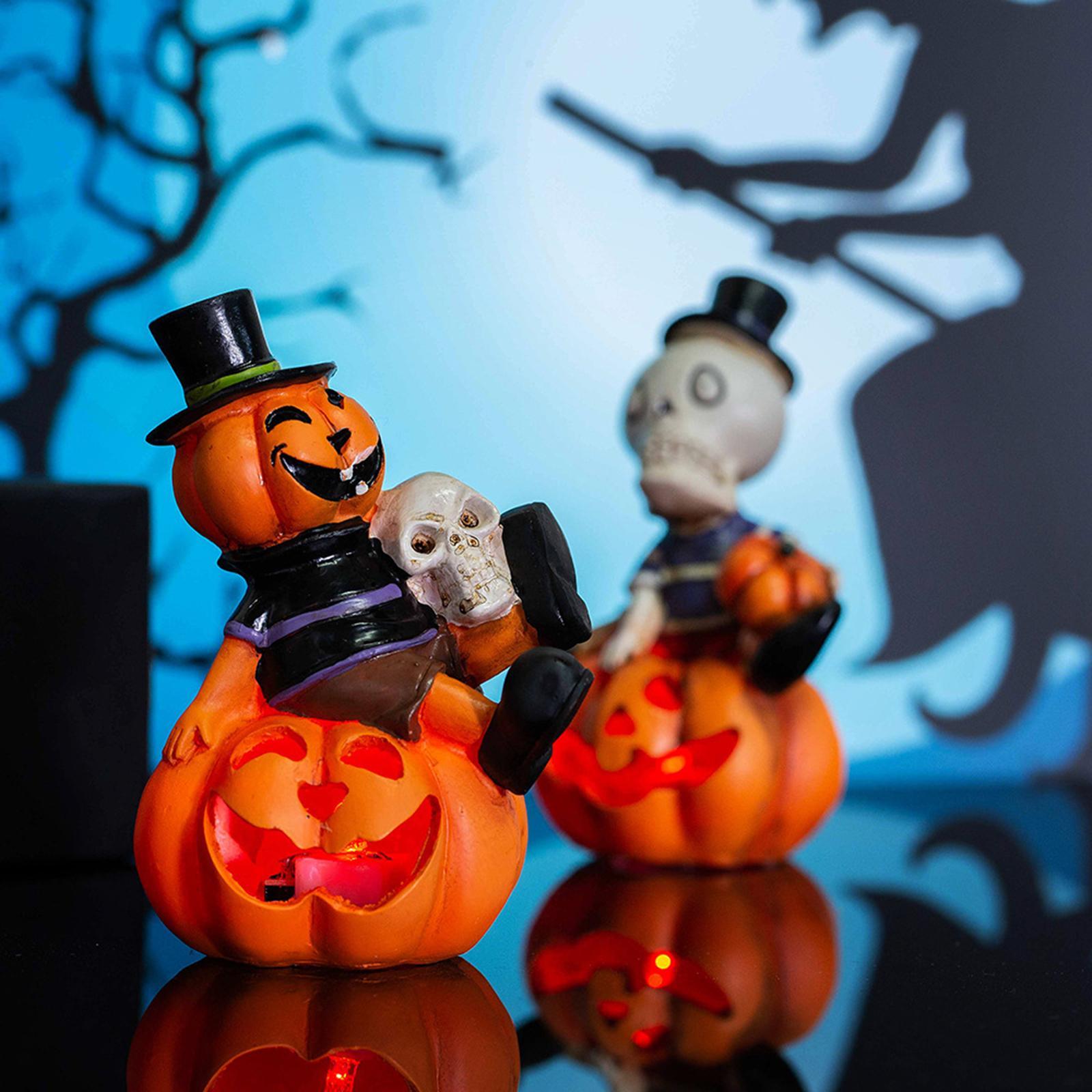 Pumpkin Light Halloween Decoration Holiday Displays Ornament Lighting Light up Pumpkin Lantern Halloween Lantern for Indoor Outdoor Tabletop