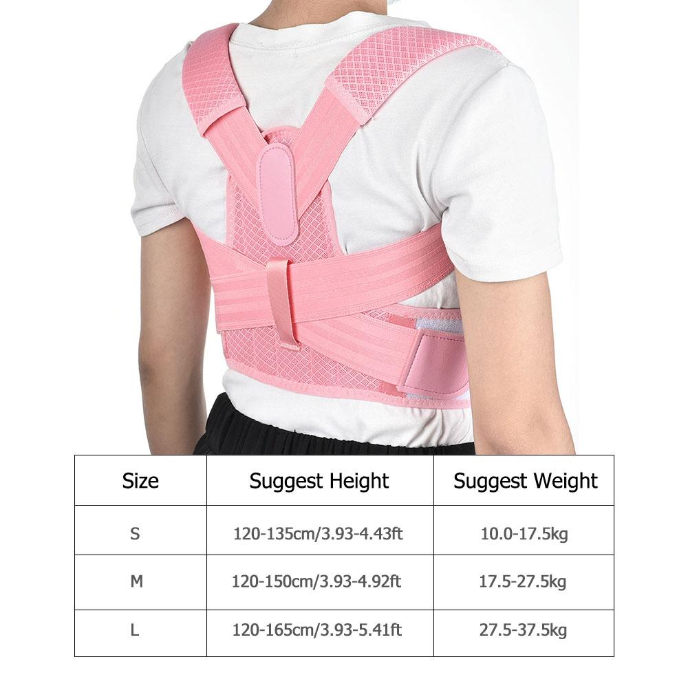Con Về Tư Thế Corrector Điều Chỉnh Thoáng Khí Vai Nẹp Lưng Cột Sống Thắt Lưng Dây Chỉnh Hình Áo Dành Cho Trẻ Em