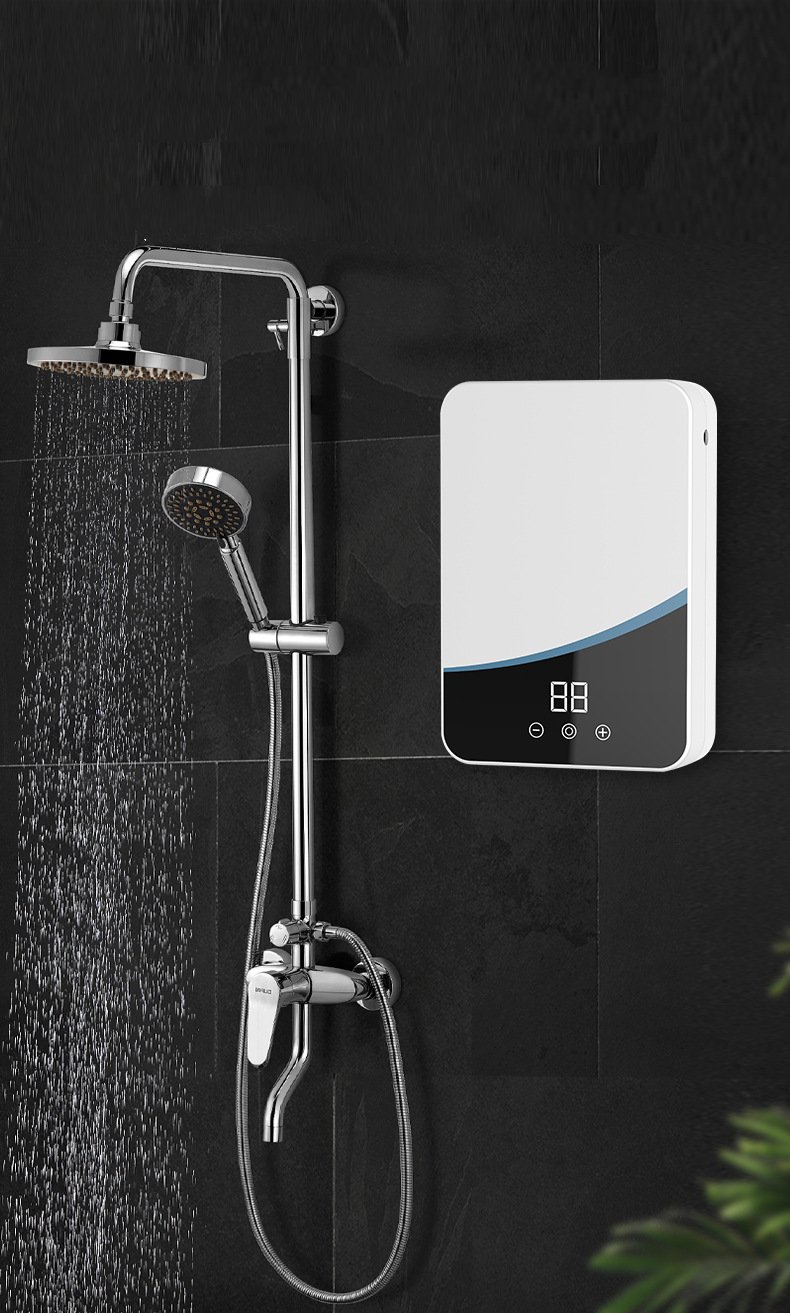 Máy Nước Nóng Lạnh Nhà Tắm Hot and Cold Shower cao cấp 5500w (tặng kèm vòi sen và giá đỡ)