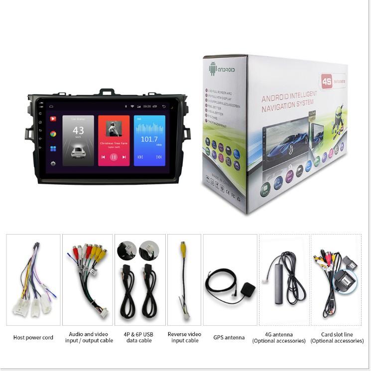 Màn Hình 9 inch Cho Xe ALTIS 2007-2013, Đầu DVD Android Tiếng Việt Kèm Mặt Dưỡng Giắc Zin Xe TOYOTA ALTIS