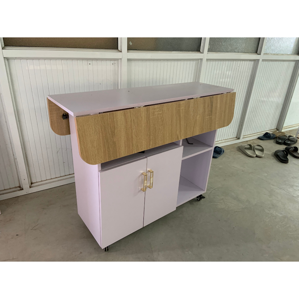Bàn Ăn Gấp Gọn Thông Minh Kèm Bánh Xe Dễ Dàng Di Chuyển AP286