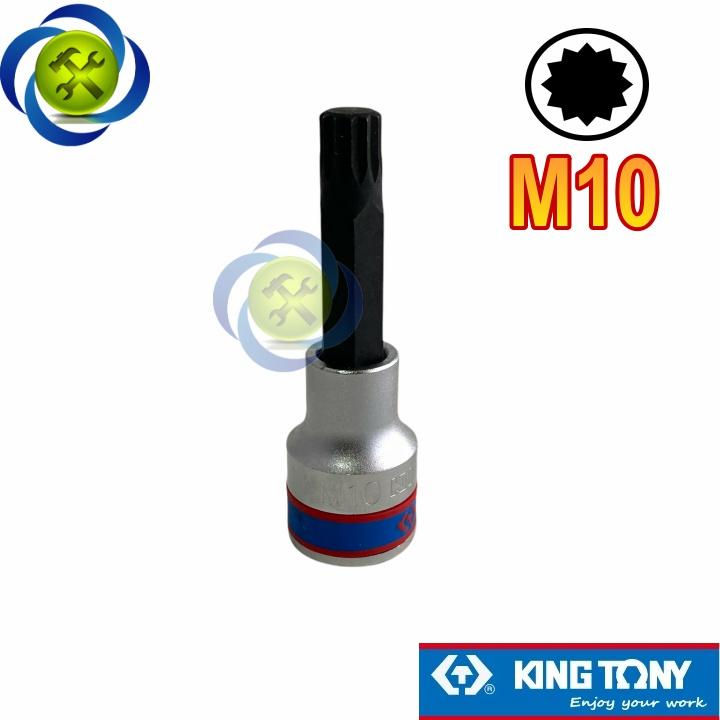 (ĐỦ SIZE) Đầu tuýp hình sao 12 cạnh loại 1/2 KINGTONY dài 80mm - 4036