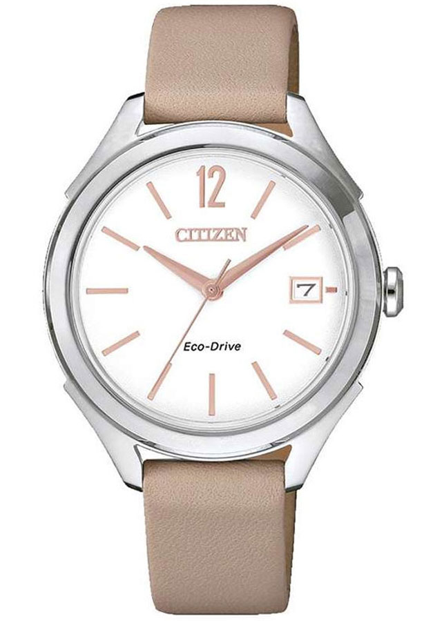 Đồng Hồ Nữ Citizen Dây Da FE6141-19A - Mặt Trắng