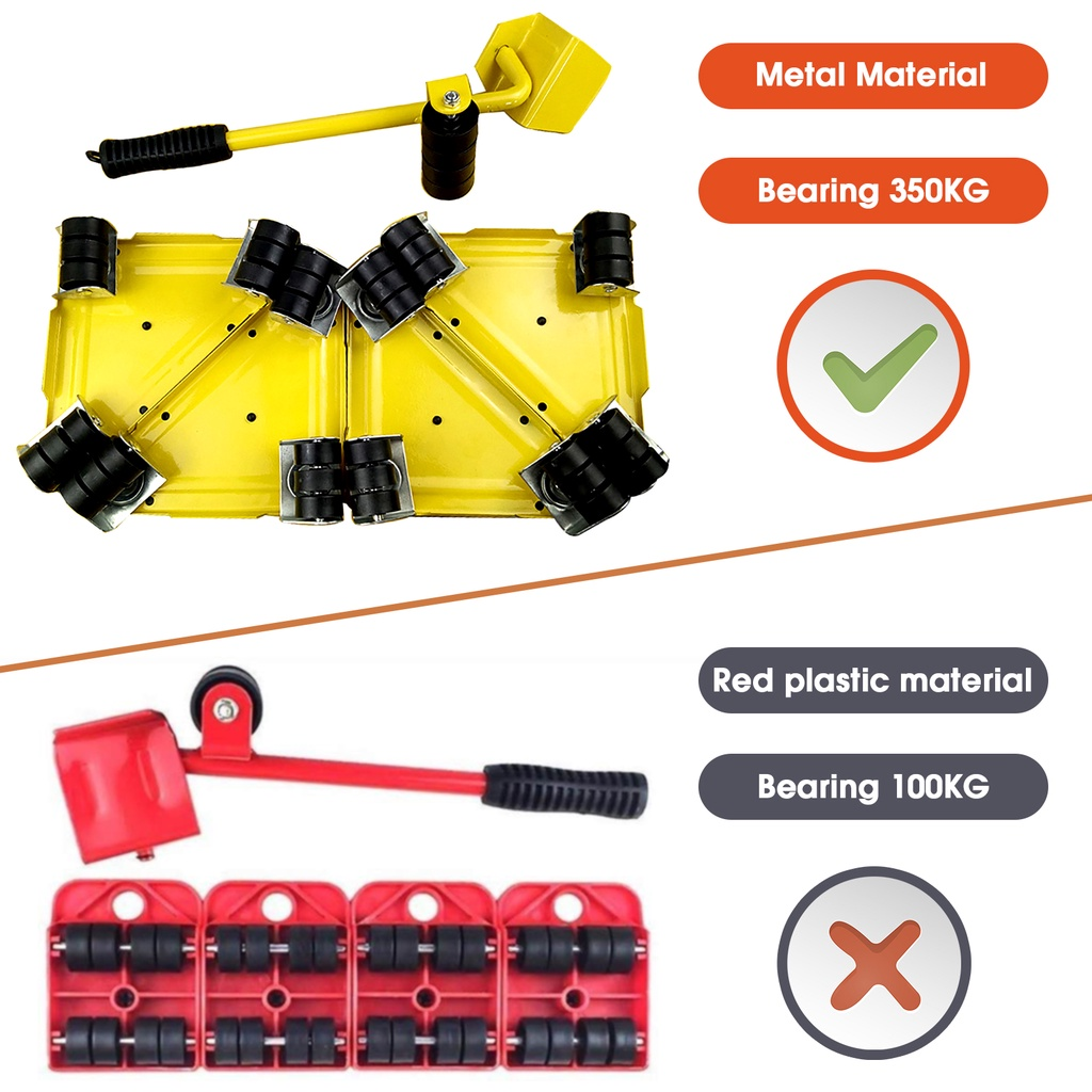 Bộ dụng cụ nâng và di chuyển đồ thông minh, Dụng cụ nâng và di chuyển đồ tam giác(5pcs)