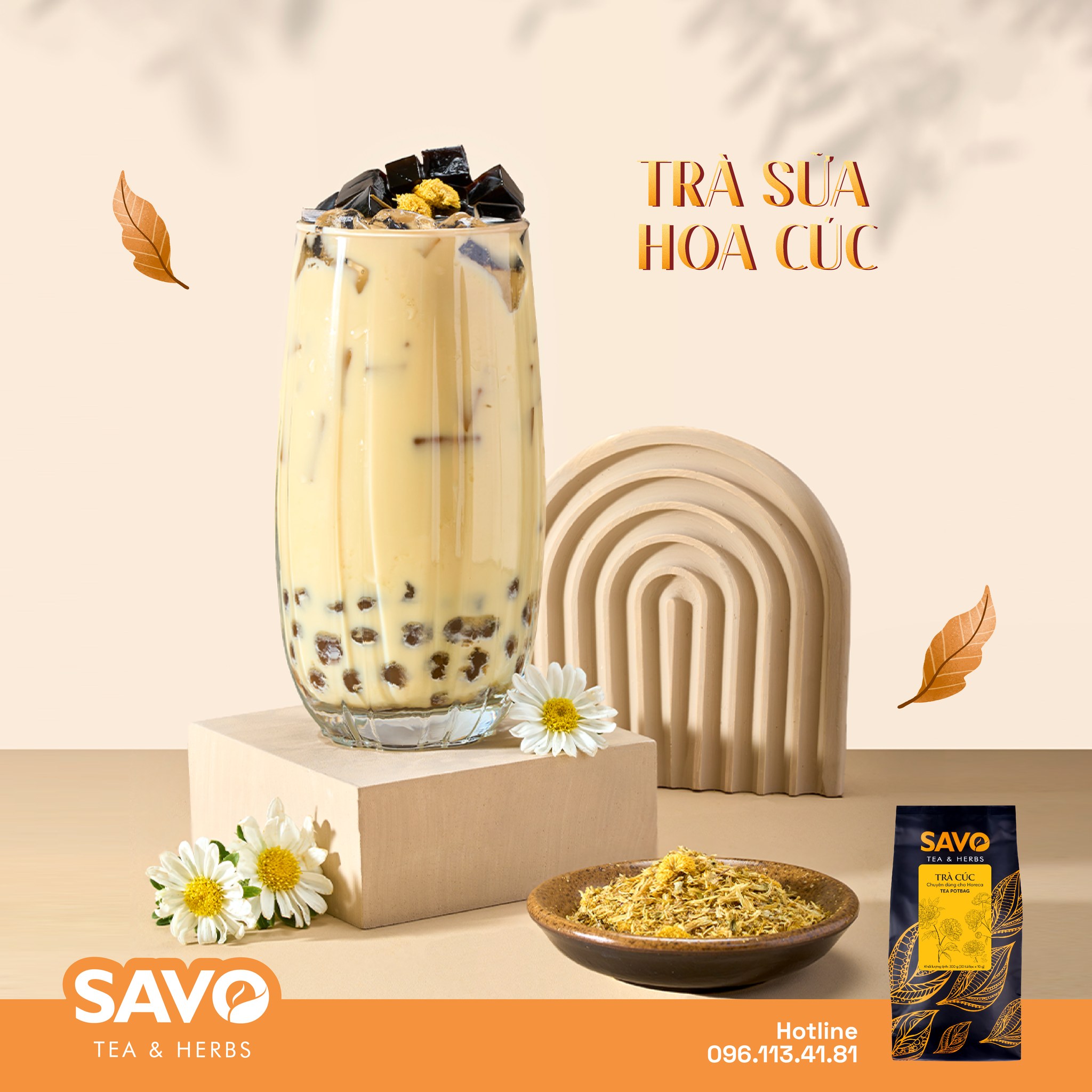 SAVO Trà Hoa Cúc - Túi 30 gói x 10gr
