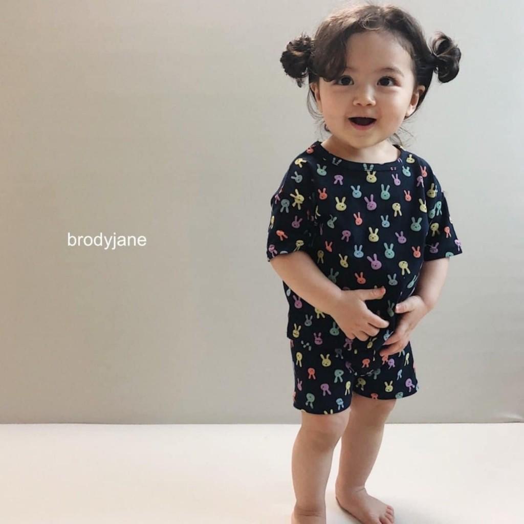 Bộ Thun Lạnh Cho Bé Bộ Minky Mom Cộc Tay Rabbit Cho Bé Trai Bé Gái chất thin lạnh siêu mềm mịn mát