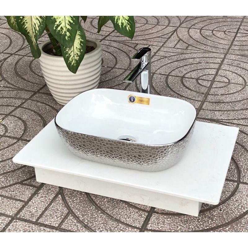 Lavabo đặt bàn ánh bạc