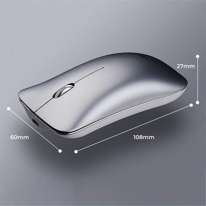 PM9 Hợp Kim Nhôm Chuột Không Dây Sạc Yên Tĩnh Văn Phòng Trò Chơi Dễ Thương Cho MacBook ASUS Lenovo Laptop