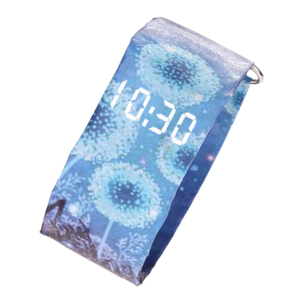 Adult Kids Digital LED Waterproof Paper Wrist Watch