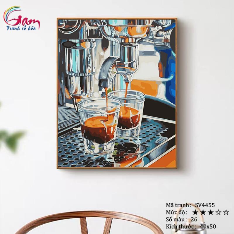 Tranh sơn dầu số hoá tự tô màu Gam SV4455 40x50cm căng sẵn khung