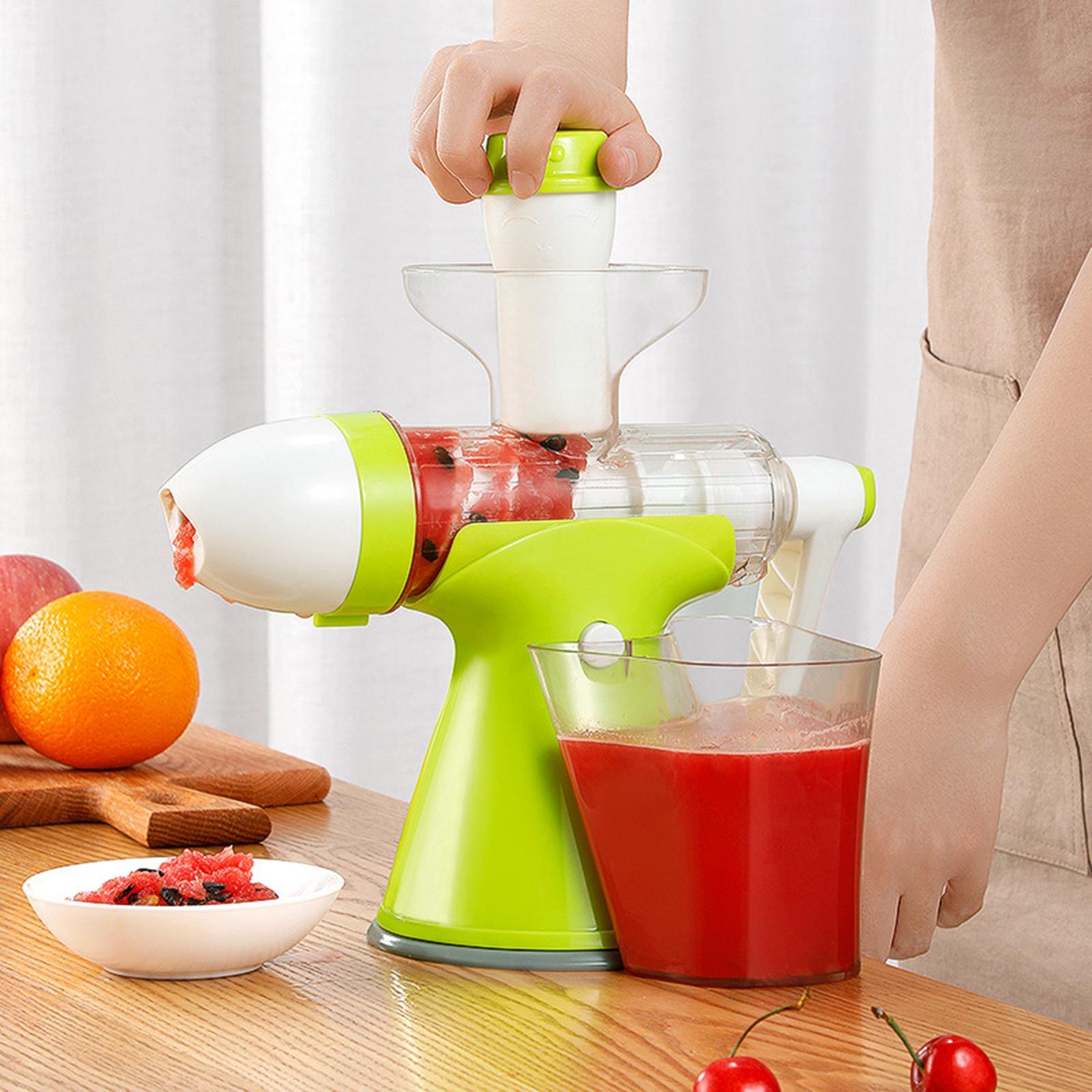 Manual Juicer Hand Cranked Juice Extractor Portable Easy to Clean Stable Multifunctional Cold Press Grinding Juicer Machine