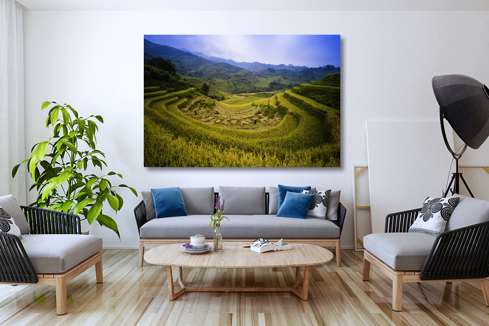 Tranh treo tường phong cảnh VIỆT NAM MCC15-KT60x90 - In phun UV trên vải CANVAS bền màu bọc khung gỗ sang trọng.