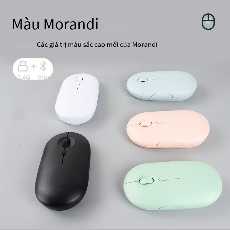 Ưu đãi đặc biệt chuột không dây hai chế độ bluetooth mới Pebble đá cuội không tiếng ồn chuột chơi game không giới hạn siêu mỏng