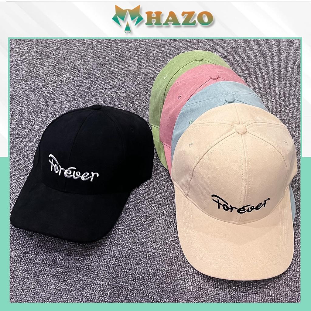 Mũ lưỡi trai Nón kết thêu chữ FOREVER Fashion 390 phong cách Ulzzang form unisex nam nữ