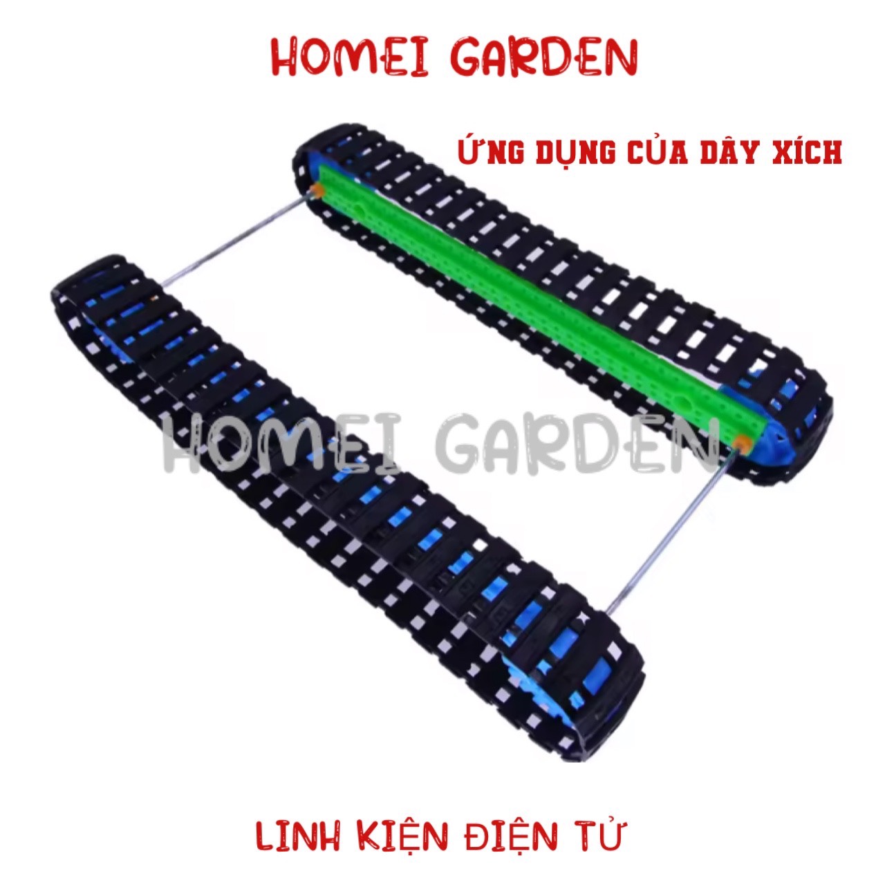 Bánh xích nhựa dài 210mm rộng 23mm bằng nhựa DIY rất bền - HM0168