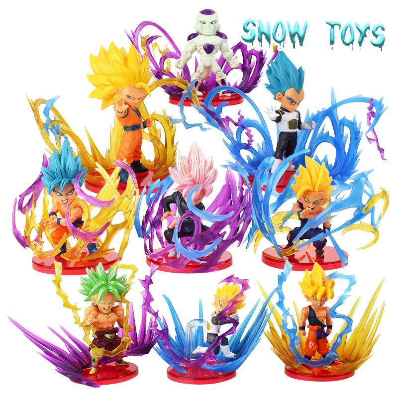 Mô hình Dragon Ball - Trọn bộ 9 nhân vật Dragon Ball Super tự chọn - Dragon Ball Super WCF Burst - Cao 8,5cm