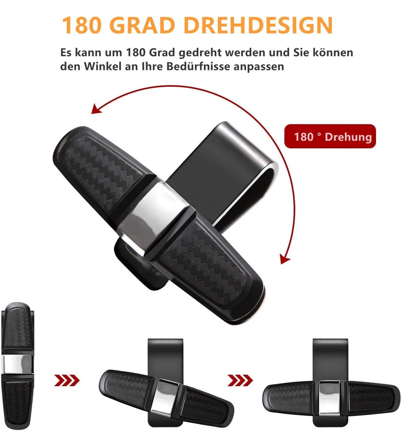 Xe giữ thủy tinh, 2 gói xe kính râm, kính râm với thẻ clip thẻ, giá đỡ kính đôi