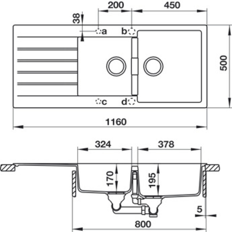 CHẬU ĐÁ HÄFELE HS19-GED2S80