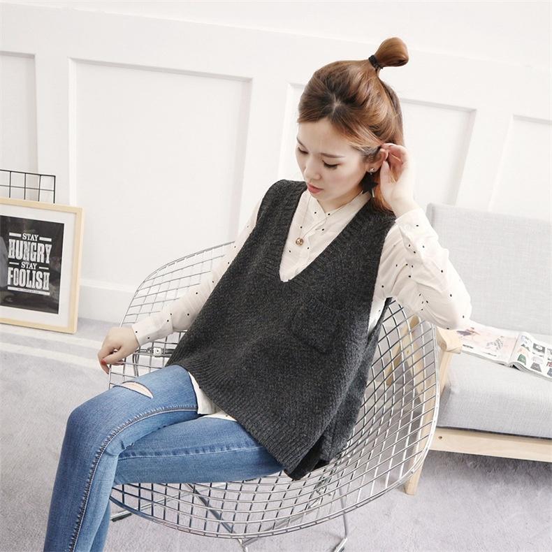Áo ghile len form rộng dáng lửng trẻ trung, thời trang phong cách trẻ
