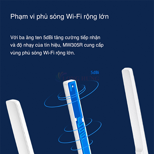 Thiết bị định tuyến mạng không dây Mercusys Router dành cho Wifi 4 300Mbps Multi-Mode Wireless N MW305R - Hàng chính hãng