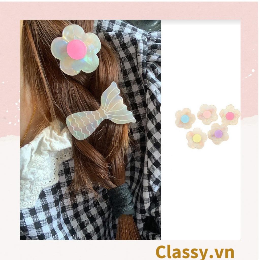 Kẹp tóc Classy mái kích thước 3.8cm, bông hoa nhỏ phụ kiện tóc dễ thương PK1586