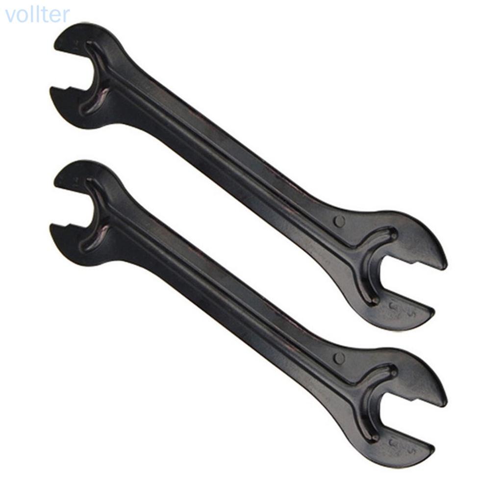 2pcs Bike Wheel Hub Wrench Bicycle Hub Cone Steel Dual Open-end Spanner Bicycle Repair Tool -VOLLTER