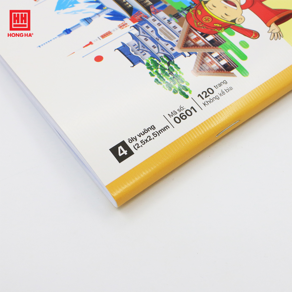 Vở 4 ô ly 120 trang Hồng Hà School Trạng Nguyên định lượng 70gsm - 0601