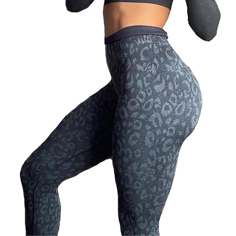 Thích Ứng Với Động Vật Liền Mạch Quần Legging Da Báo Yoga Quần Legging Cao Cấp Tập Gym Thun Liền Mạch Yoga Quần Lót Nữ Thể Dục Chạy Bộ Quần Dài