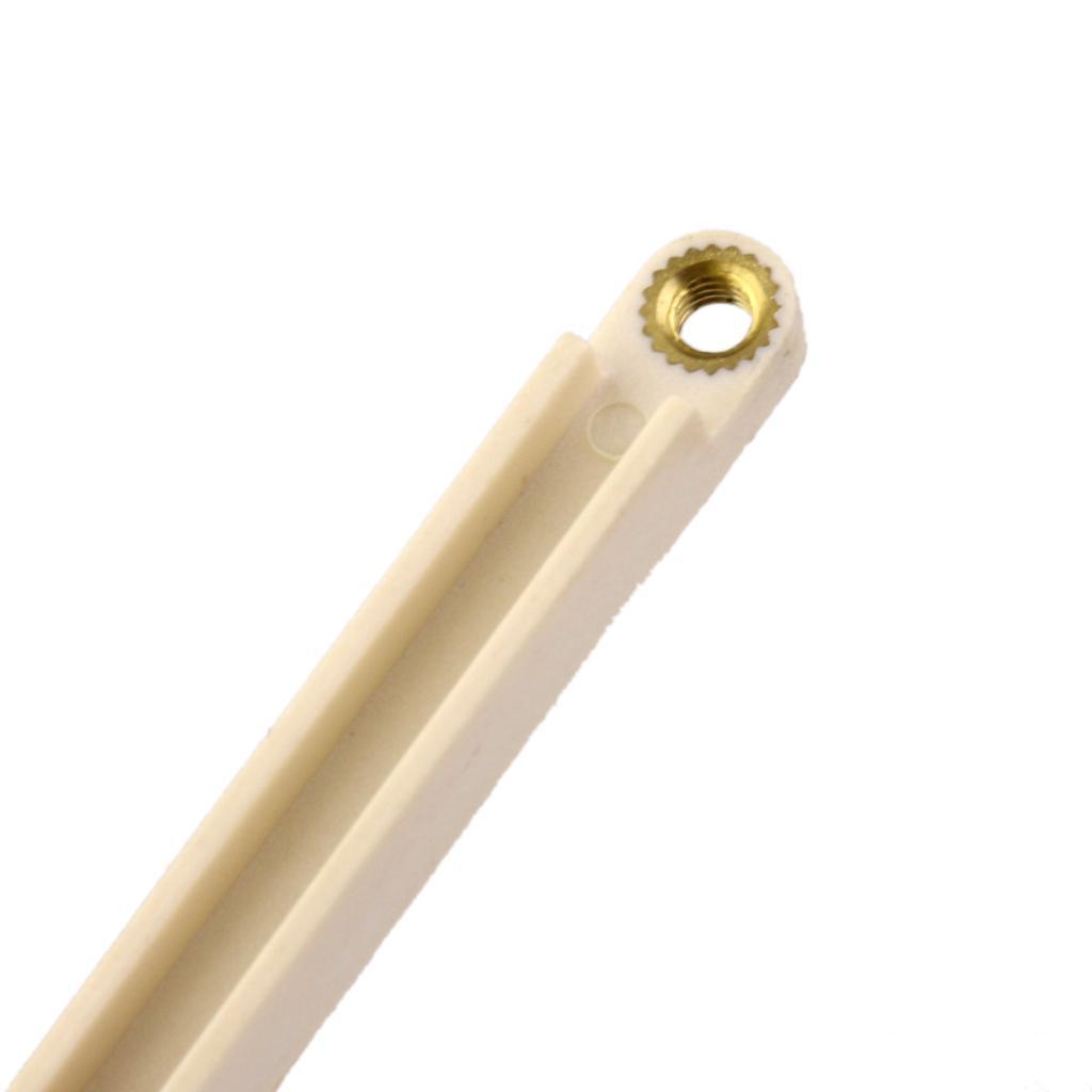 1 Set Of Bridge Saddle And Slotted Nut For 6 String Acoustic Guitar