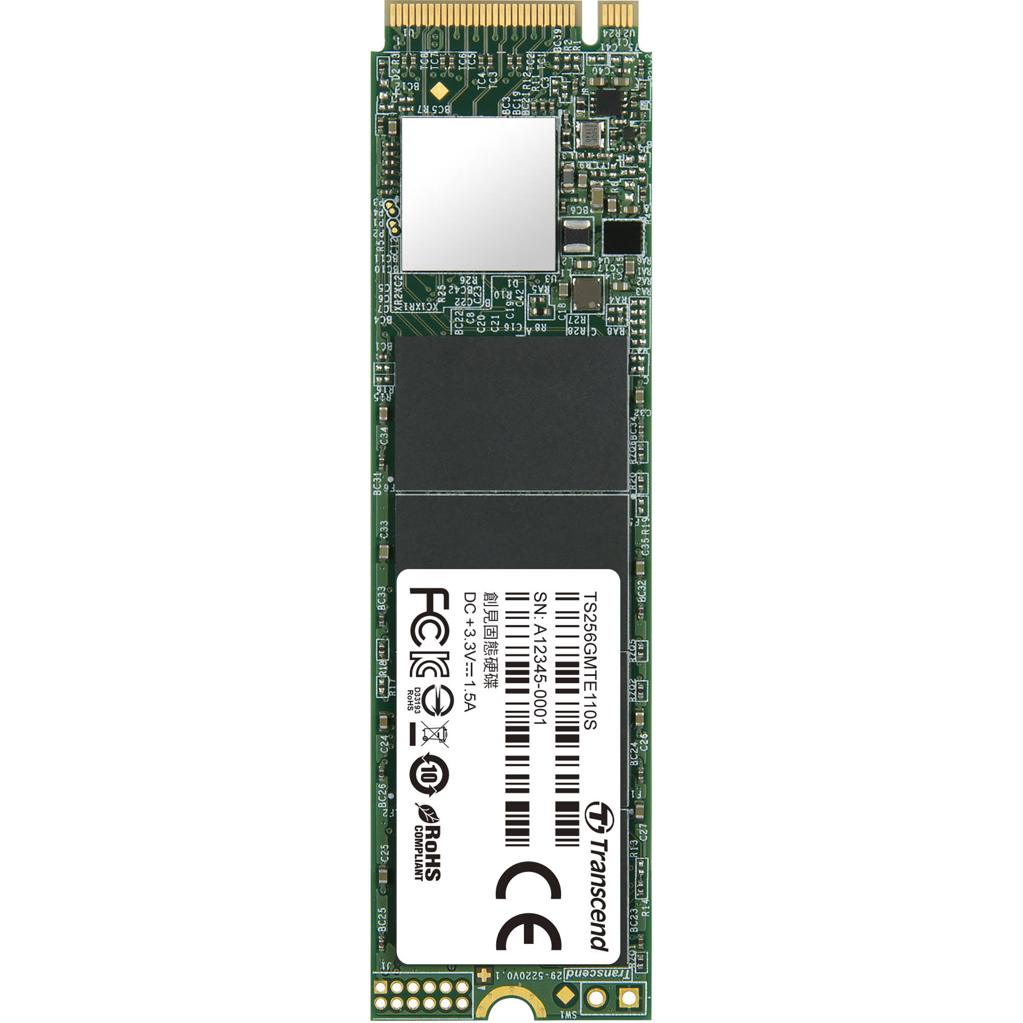 Ổ cứng SSD Transcend PCIe M.2 110S - Hàng Chính Hãng