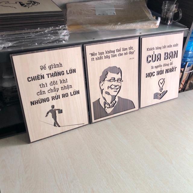 Combo 3 Tấm Tranh Tạo Động Lực Gỗ treo tường độc đáo