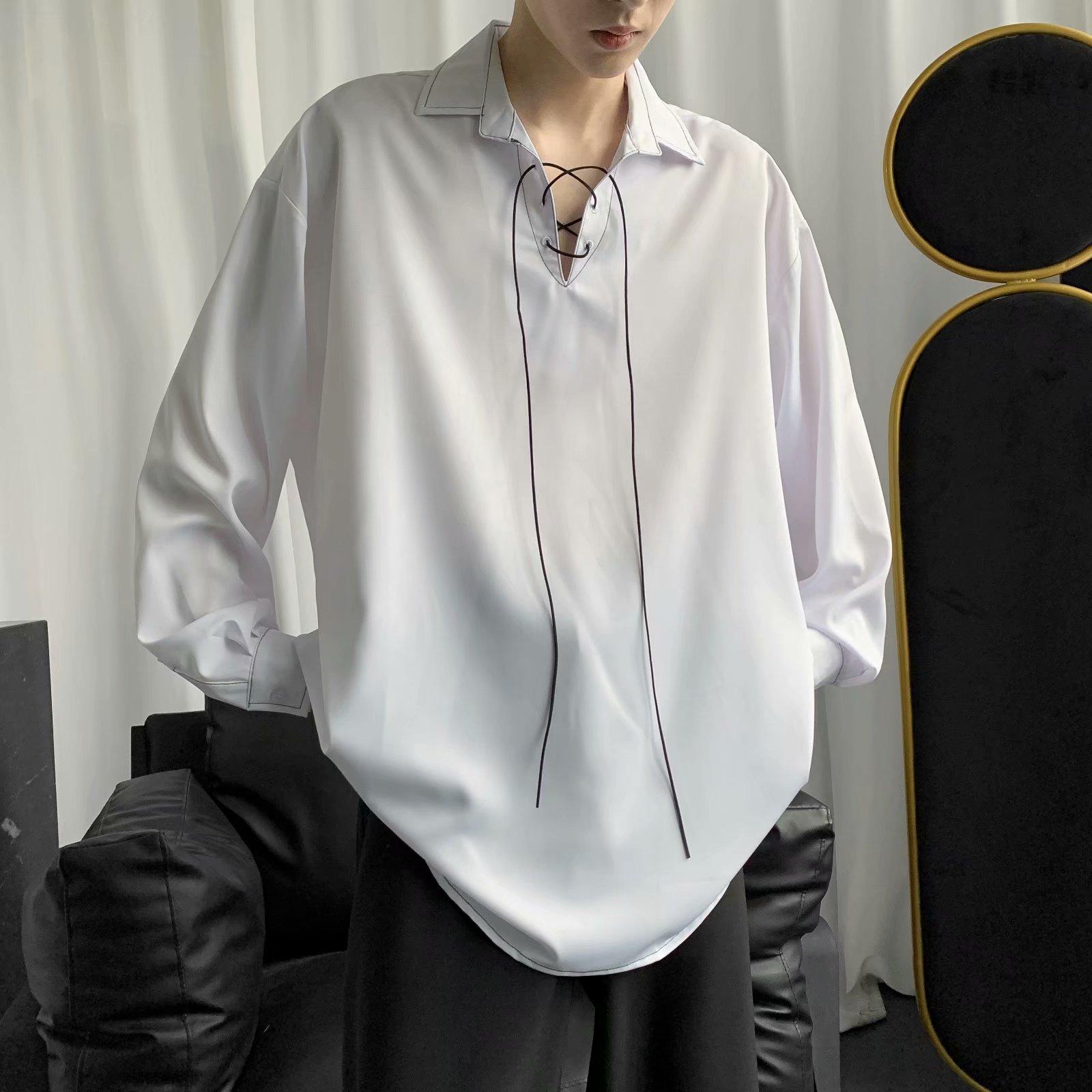 Áo Sơ Mi Tay Dài Cổ Bẻ Thời Trang Hàn Quốc M-3Xl Cho Nam