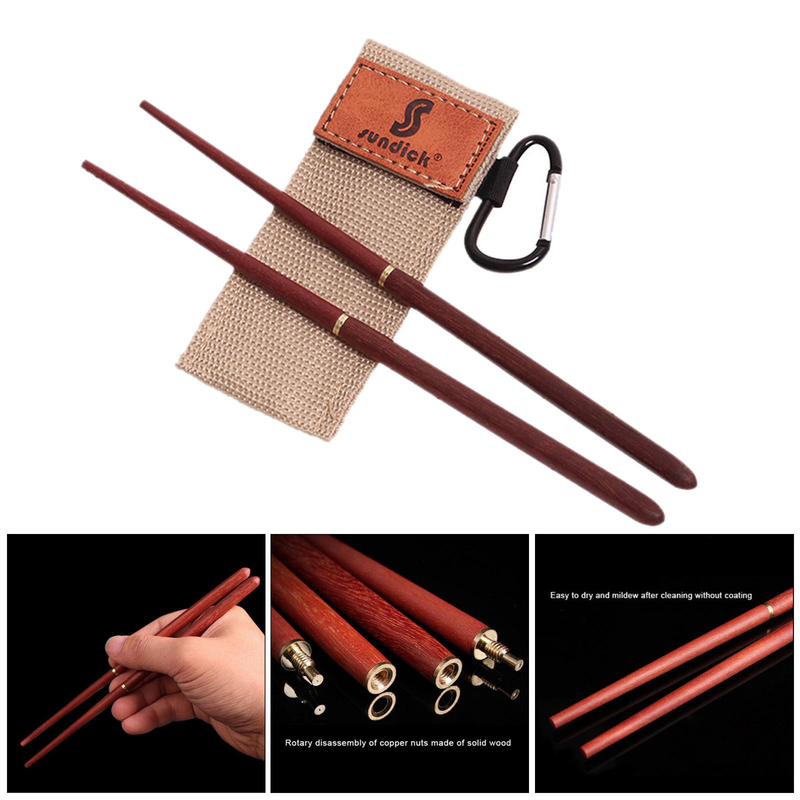 1Pair Folding Chopsticks Portable Tableware School Office Travel