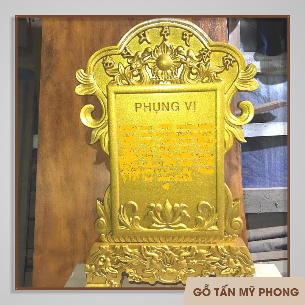 Chạm khắc theo yêu cầu Bài vị thờ - Linh vị thờ Hương Linh gỗ tự nhiên